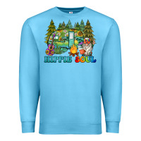 Ocean Blue hippie soul camping Premium Sweatshirt - BarkalooDesign
