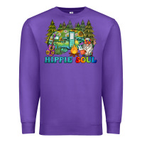 Purple hippie soul camping Premium Sweatshirt - BarkalooDesign