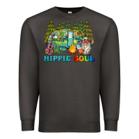 Smoke hippie soul camping Premium Sweatshirt - BarkalooDesign