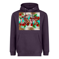 Plum love birds and love with ross Heavyweight Hoodie - AdoDesignShop