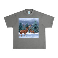 Tornado winter deer Urban Heavy Tee - BarkalooDesign