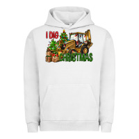 Pigment Lunar Rock I Dig Christmas Backhoe Loader Urban Hoodie - BundleAndBundleShop