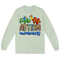 Matcha fight for autism awareness Long Sleeve Tee - Zillion Design Studio