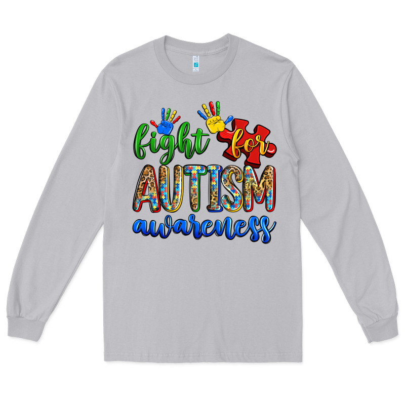 Fight For Autism Awareness Long Sleeve Tee by Zillion Design Studio | Teevron