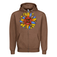 Chestnut firefighter sunflower Zipper Hoodie - HRA Design Shop