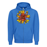True Royal firefighter sunflower Zipper Hoodie - HRA Design Shop