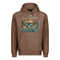 Chestnut runs on dreams and gasoline truck western Premium Hoodie - NancyCooperArtShop