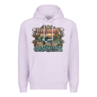 Lilac runs on dreams and gasoline truck western Premium Hoodie - NancyCooperArtShop