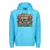 Ocean Blue runs on dreams and gasoline truck western Premium Hoodie - NancyCooperArtShop