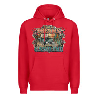 Red runs on dreams and gasoline truck western Premium Hoodie - NancyCooperArtShop