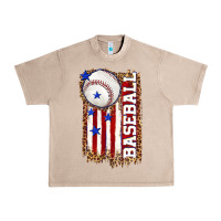 French Oak baseball american flag Urban Heavy Tee - texasbilliewilder