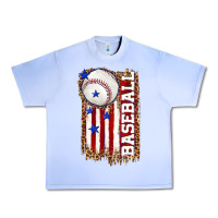 Grape Ice baseball american flag Urban Heavy Tee - texasbilliewilder
