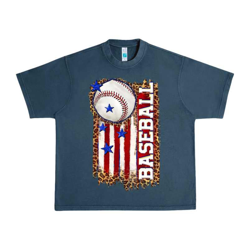 Baseball American Flag Urban Heavy Tee by texasbilliewilder | Teevron