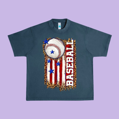 Urban Heavy Tee baseball american flag