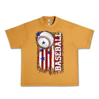 Peanut Butter baseball american flag Urban Heavy Tee - texasbilliewilder