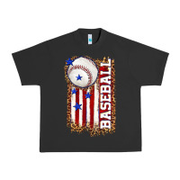Pigment Black baseball american flag Urban Heavy Tee - texasbilliewilder