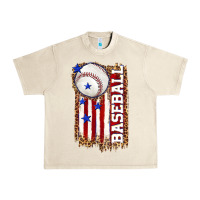 Sandshell baseball american flag Urban Heavy Tee - texasbilliewilder