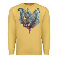 Antique Gold Venus Fan Sea Coral Premium Sweatshirt - LillyAllenDesigns