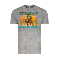 Cloud Rock cowboy take me away Vintage Tee - texasbilliewilder
