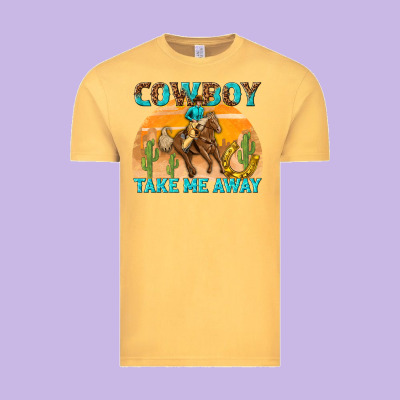 Vintage Tee cowboy take me away