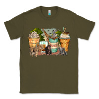 Army Green safari animals coffee cups Classic Tee - Zillion Design Studio