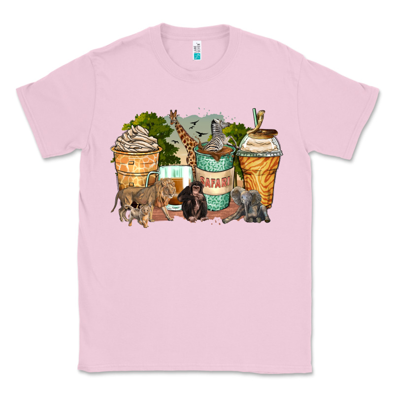 Safari Animals Coffee Cups Classic Tee by Zillion Design Studio | Teevron