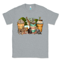 Heather Grey safari animals coffee cups Classic Tee - Zillion Design Studio