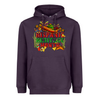 Plum national hispanic heritage month Heavyweight Hoodie - BundleAndBundleShop
