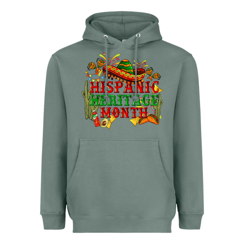 National Hispanic Heritage Month Heavyweight Hoodie by BundleAndBundleShop | Teevron