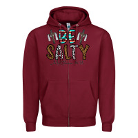 Burgundy be salty matthew 5. 13 Zipper Hoodie - CowhideDigitalArt