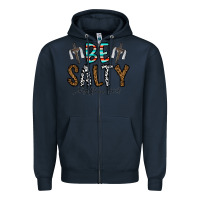 Navy be salty matthew 5. 13 Zipper Hoodie - CowhideDigitalArt