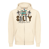 Sandshell be salty matthew 5. 13 Zipper Hoodie - CowhideDigitalArt