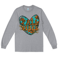 Heather Grey fall vibes heart Long Sleeve Tee - RanaPortraitStore