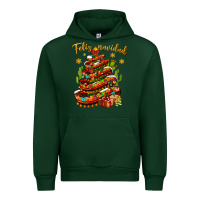 Forest Green Christmas Feliz Navidad Urban Hoodie - BundleAndBundleShop