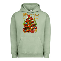 Pigment Oil Green Christmas Feliz Navidad Urban Hoodie - BundleAndBundleShop
