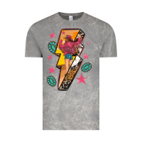 Cloud Rock cowgirl with lightning bolt Vintage Tee - texasbilliewilder