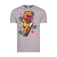 Vintage Zinc cowgirl with lightning bolt Vintage Tee - texasbilliewilder