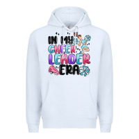 White in my cheer leader era Premium Hoodie - MaliasSmallBusiness
