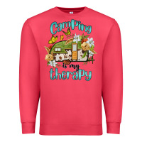 Cardinal camping is my therapy Premium Sweatshirt - BarkalooDesign