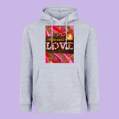 All You Need Is Love Heavyweight Hoodie Designed By Adodesignshop