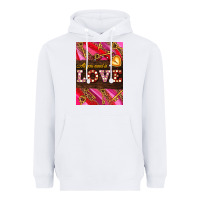 White all you need is love Heavyweight Hoodie - AdoDesignShop