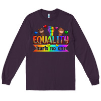 Plum equality hurts no one Long Sleeve Tee - Zillion Design Studio