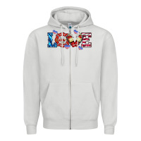 Dove Grey firefighter love Zipper Hoodie - HRA Design Shop