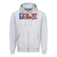 Heather Grey firefighter love Zipper Hoodie - HRA Design Shop
