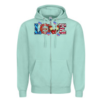 Seafoam firefighter love Zipper Hoodie - HRA Design Shop