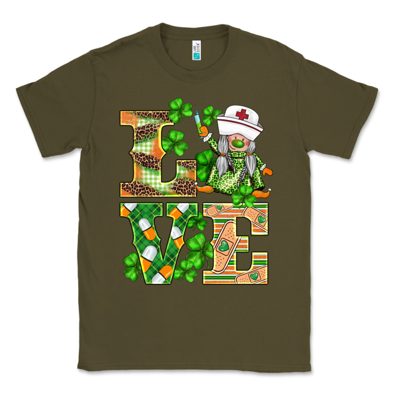St.patricks Nurse Love Gnomies Classic Tee by BarkalooDesign | Teevron