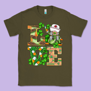 St.patricks Nurse Love Gnomies Classic Tee Designed By Barkaloodesign