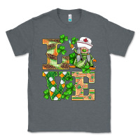 Charcoal Heather st.patricks nurse love gnomies Classic Tee - BarkalooDesign