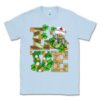 Dusty Blue st.patricks nurse love gnomies Classic Tee - BarkalooDesign