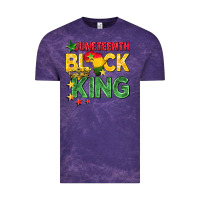Cloud Purple juneteenth black king Vintage Tee - BarkalooDesign